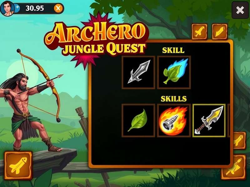 Archero Fury Jungle Quest skill selection screen
