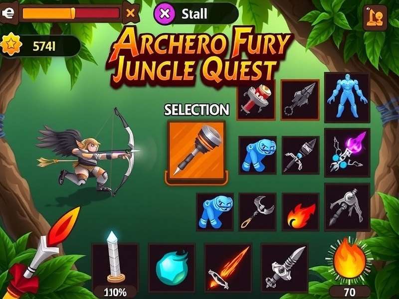 Archero Fury Jungle Quest weapons showcase